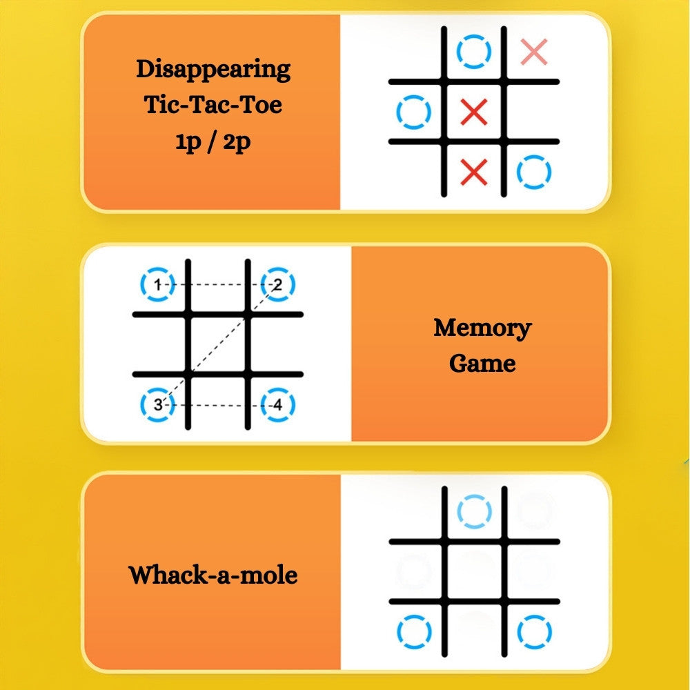 Advanced Tic-Tac-Toe Electronic Game Device