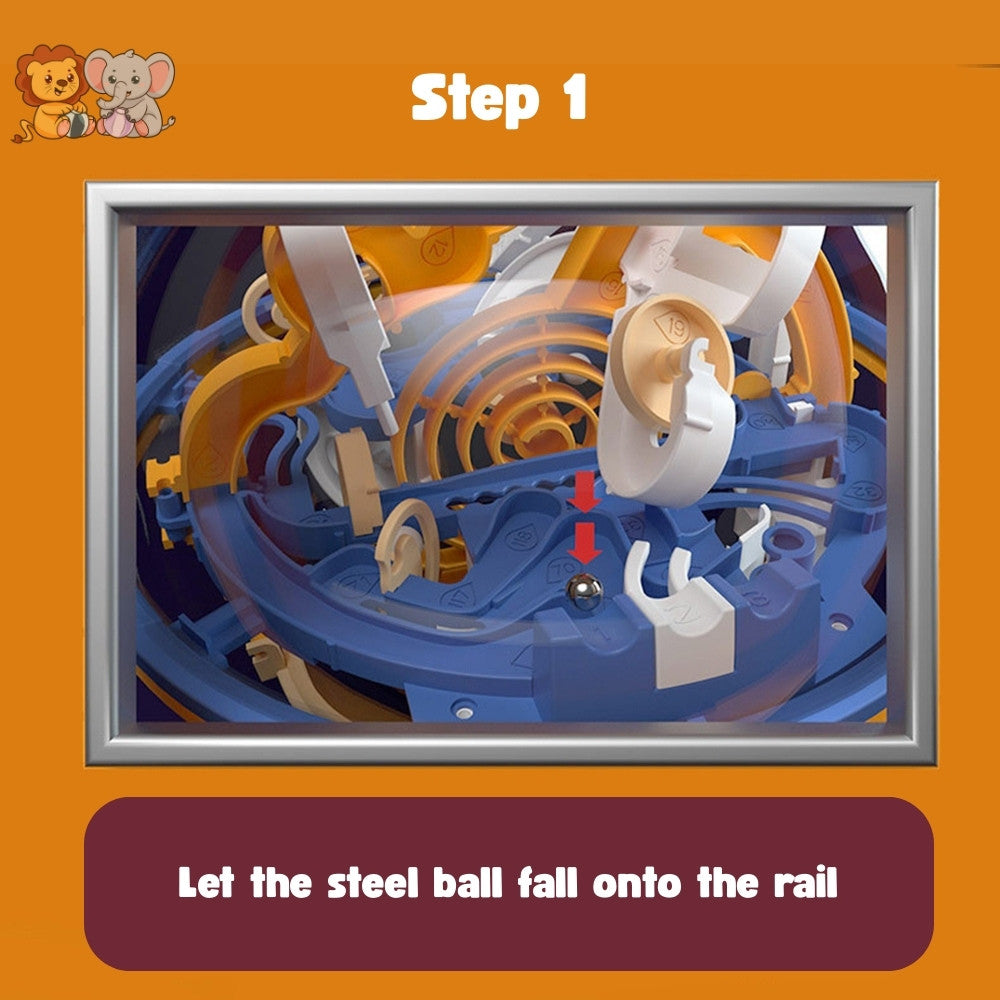 3D Gravity Maze Ball Puzzle