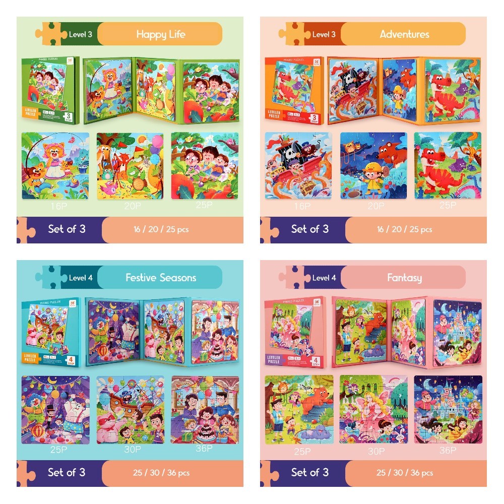 3-in-1 Magnetic Jigsaw Puzzle Book