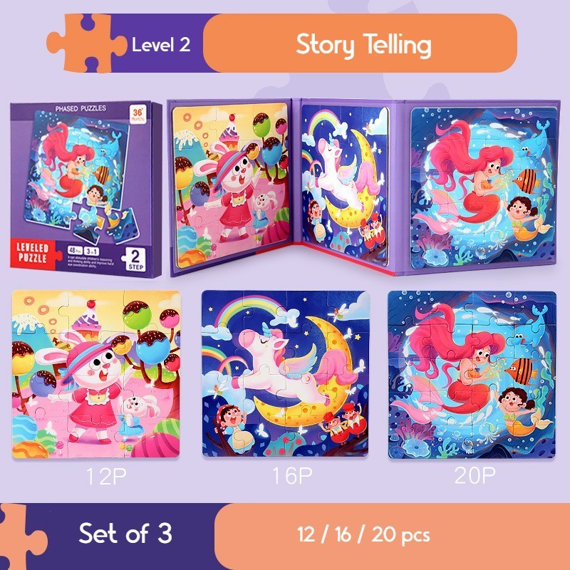 3-in-1 Magnetic Jigsaw Puzzle Book