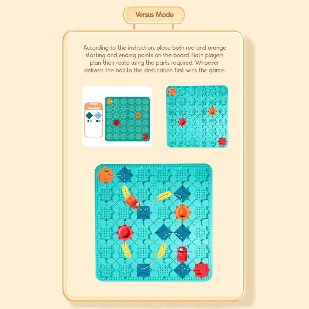 Railway Track Builder Maze Puzzle