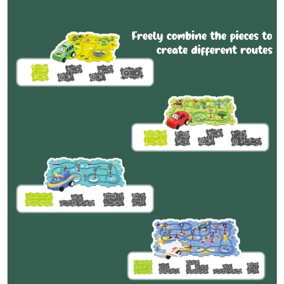 DIY Railway Track Puzzle