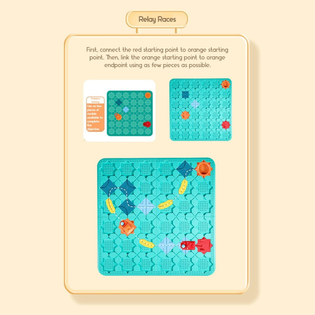 Railway Track Builder Maze Puzzle
