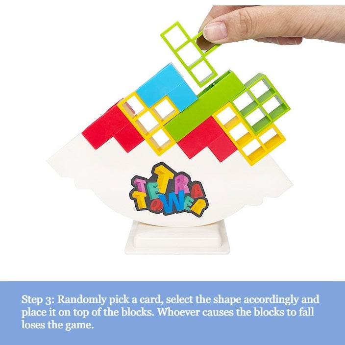Tetra Tower Balance Stacking Blocks
