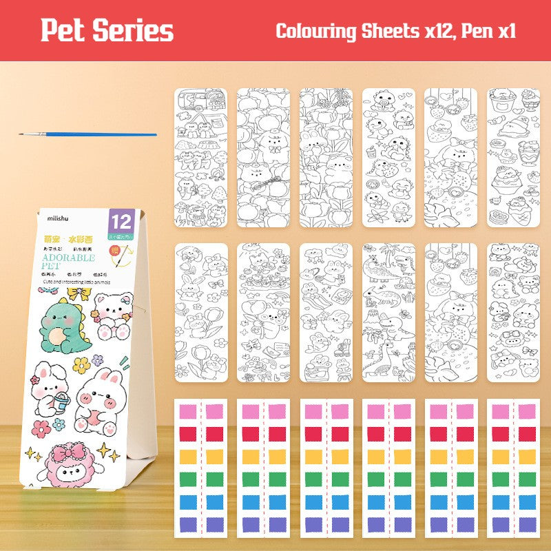 Watercolor Painting Book Set