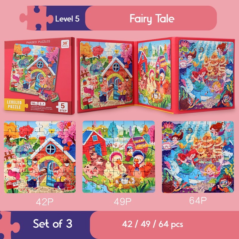 3-in-1 Magnetic Jigsaw Puzzle Book
