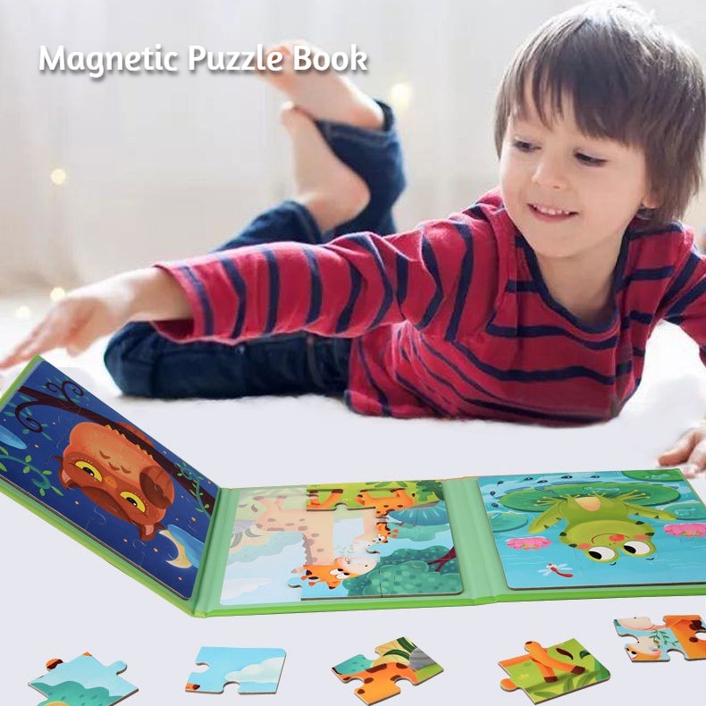 3-in-1 Magnetic Jigsaw Puzzle Book