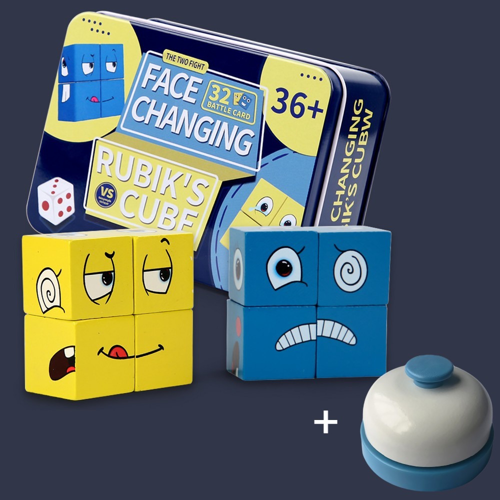 Emoji Cube Face Expression Changing Puzzle