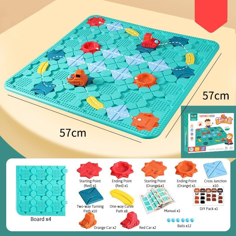 Railway Track Builder Maze Puzzle
