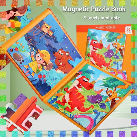 3-in-1 Magnetic Jigsaw Puzzle Book