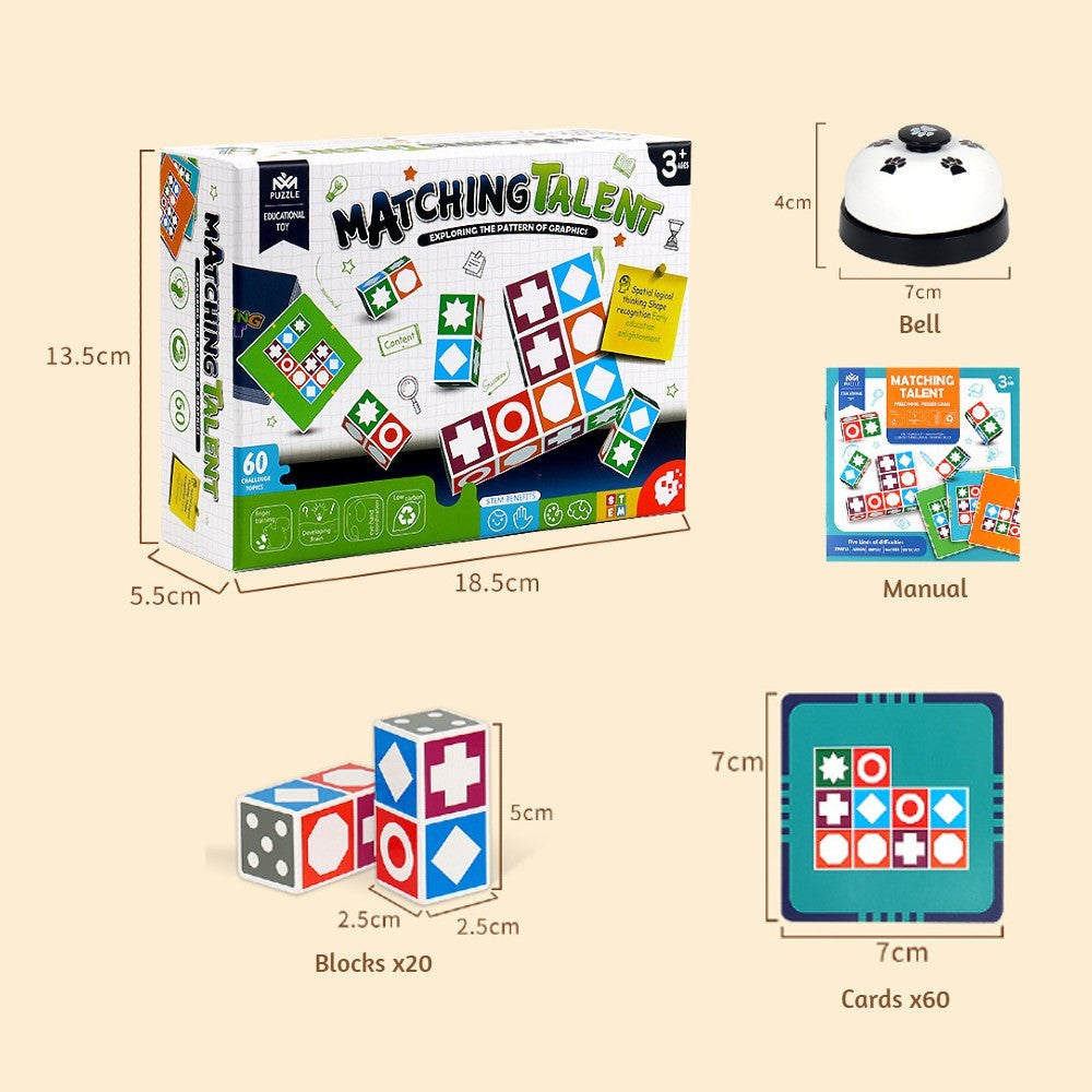 Pattern Matching Puzzle Blocks