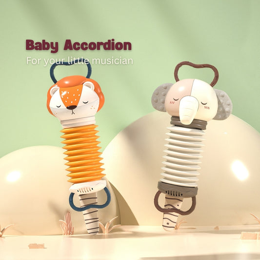 [EnL] 🇸🇬 Baby Accordion Animal Friends Hand Training Toy